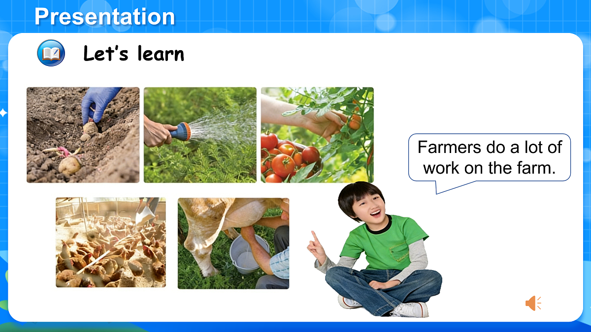 (新课标新教材)人教PEP四年级下册英语Unit 6 From farm to table A Let's learn & Listen and do教学PPT第8页