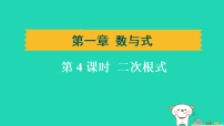 辽宁省2025中考数学第一章数与式第四课时二次根式讲课件人教版（2024）（含答案）