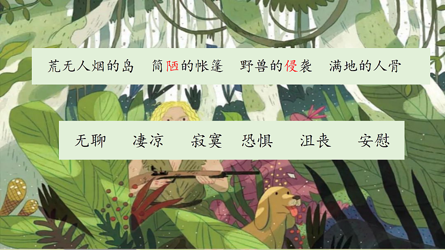【课件】六年级下册第2单元第5课 《鲁滨逊漂流记》第8页