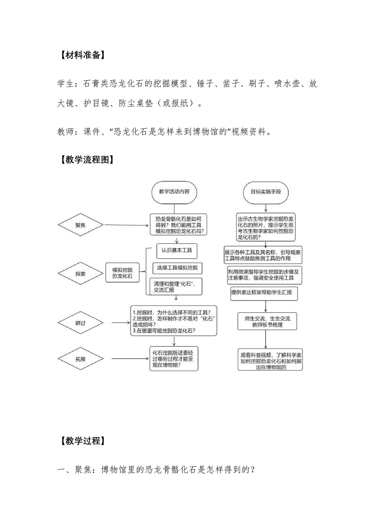 教科版科学2年级下册1.2《挖掘恐龙“化石”》教学设计第3页