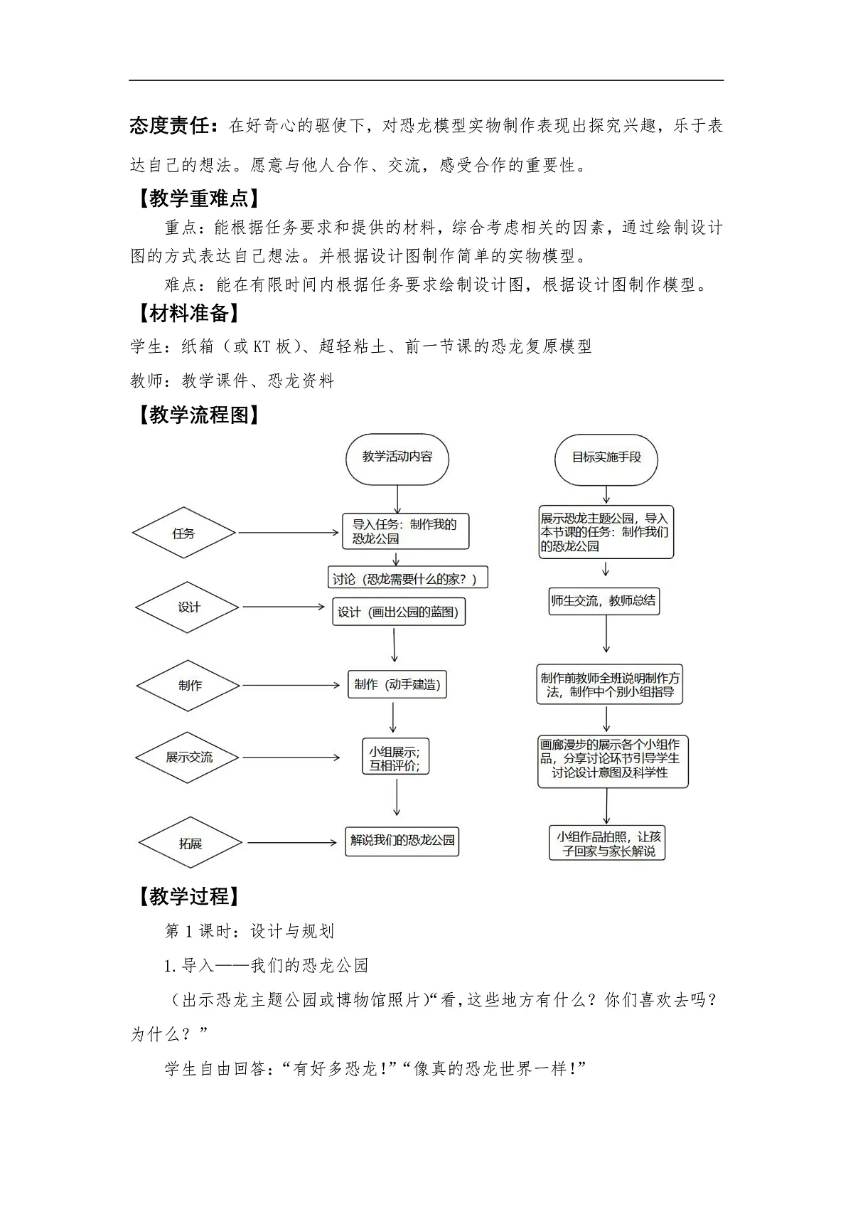 1.7《我们的恐龙公园》教学设计第2页