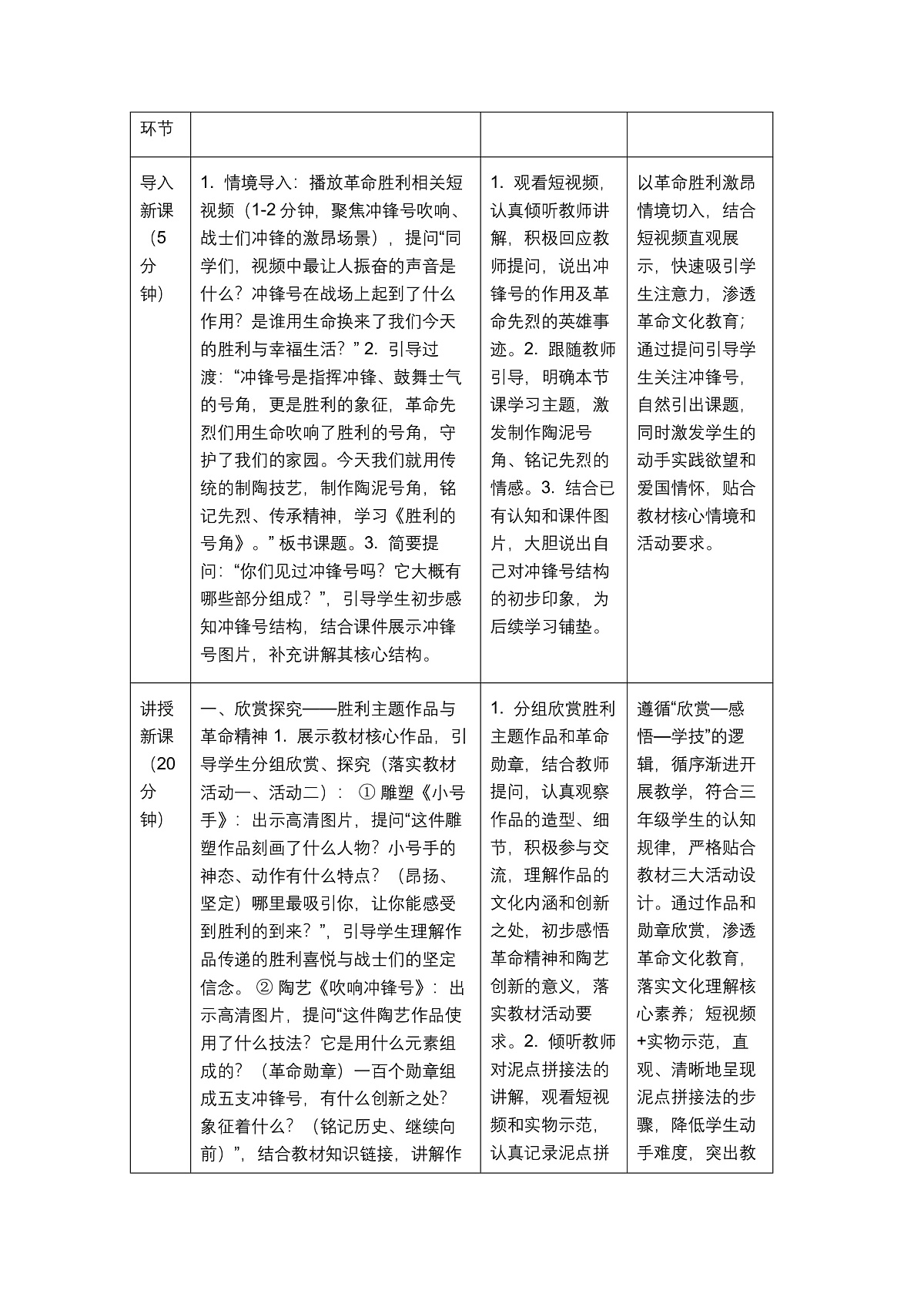 《胜利的号角》教学设计第3页