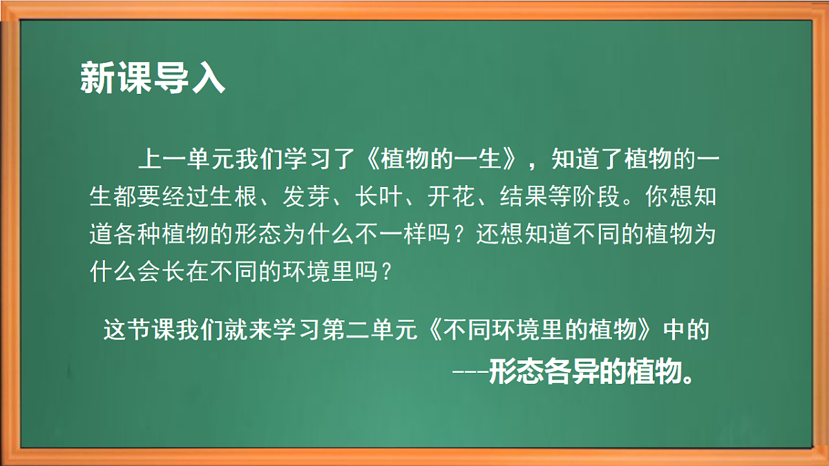 苏教版小学科学三年级下册第三单元《9.形态各异的植物》课件+作业设计+视频第1页