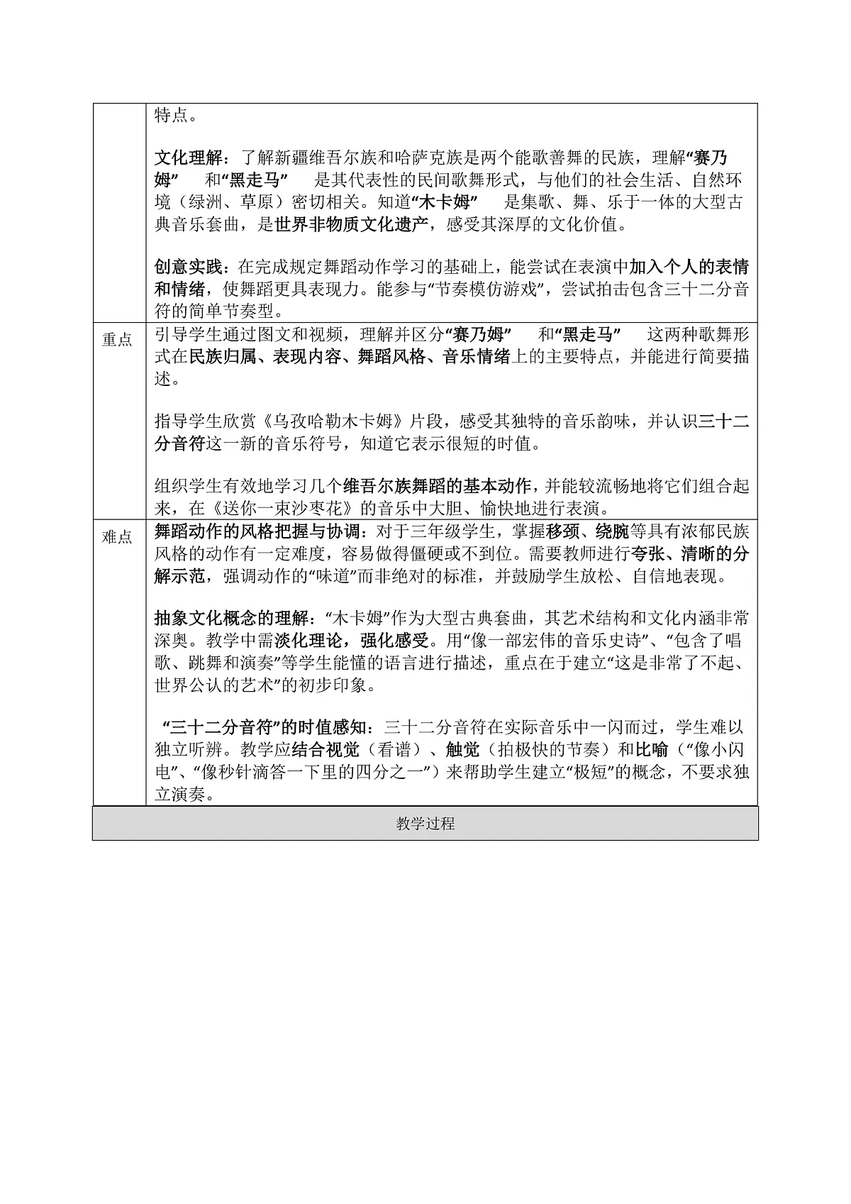 《歌舞新疆》教案第2页
