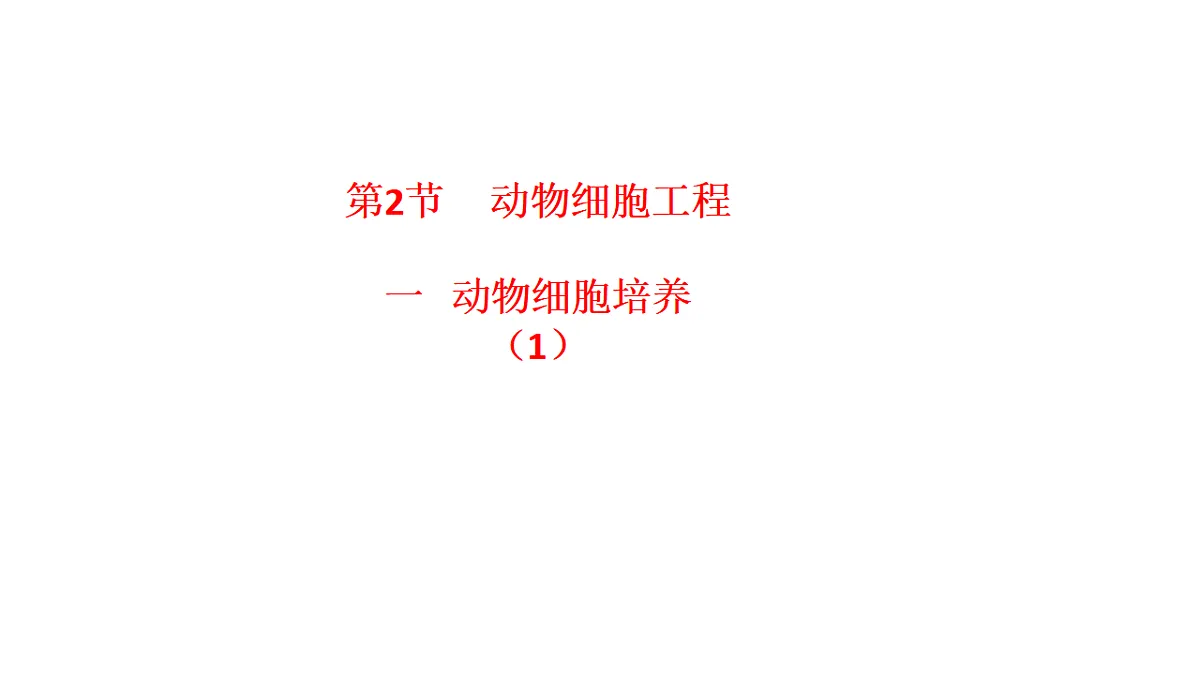 第2章第2节动物细胞工程---动物细胞培养(1)第3页
