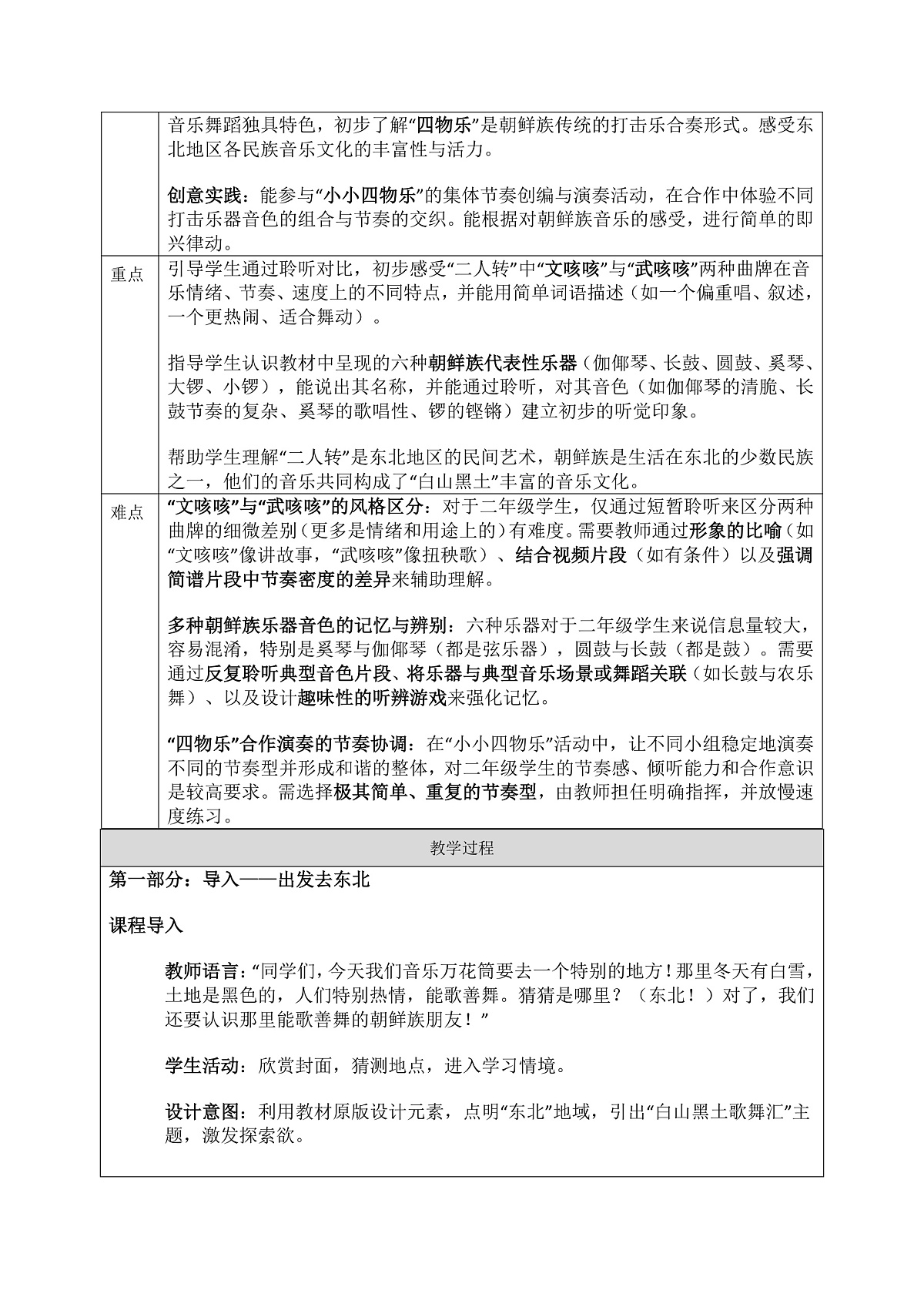 《白山黑水歌舞汇》教案第2页