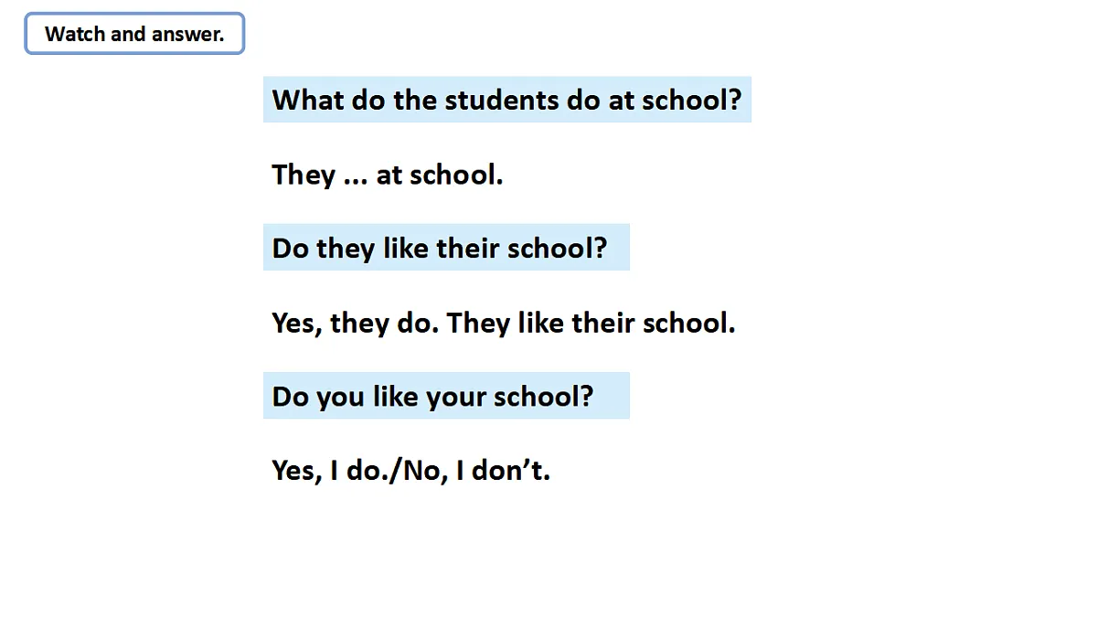 Unit2 What do we like about school:Period 1课件——2025-2026学年四年级下册《英语》沪教版(2024)第5页