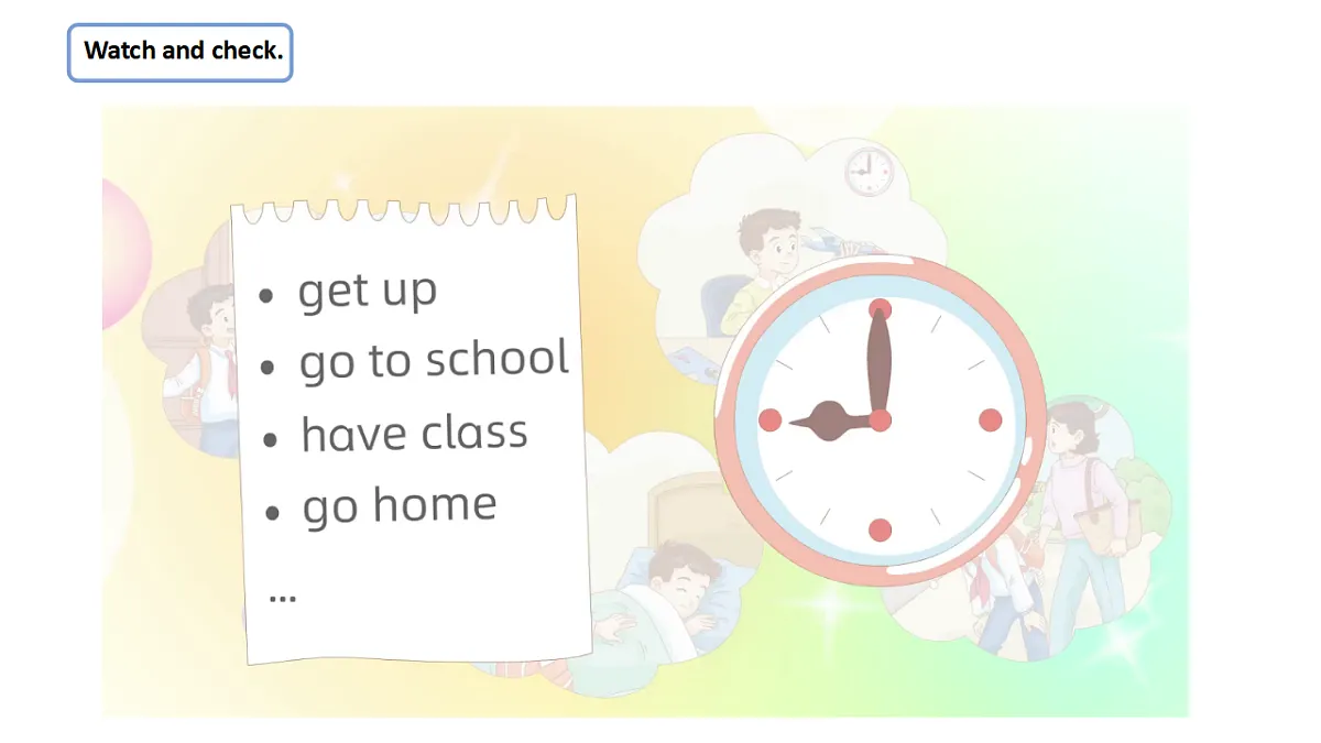 Unit1 What is your daily schedule:Period 5课件——2025-2026学年四年级下册《英语》沪教版(2024)第6页