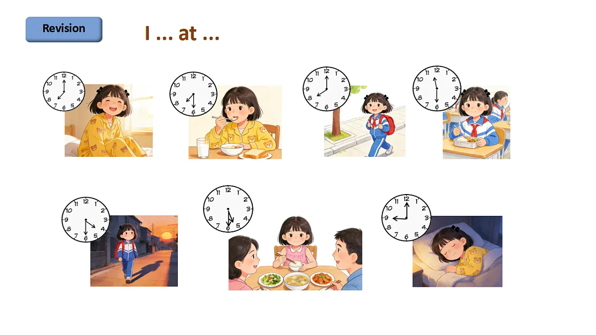Unit1 What is your daily schedule:Period 2课件——2025-2026学年四年级下册《英语》沪教版(2024)第2页