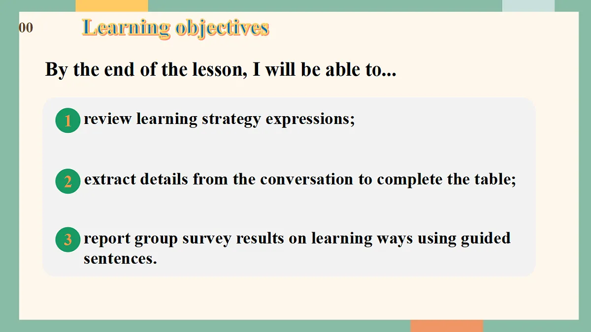 仁爱科普版(2024)八年级下册英语Unit7 Be a Better Learner! Oral communication 课件第3页
