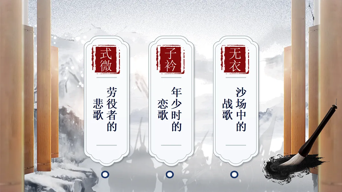 课外古诗词诵读《式微》《子衿》《无衣》群诗联读第3页