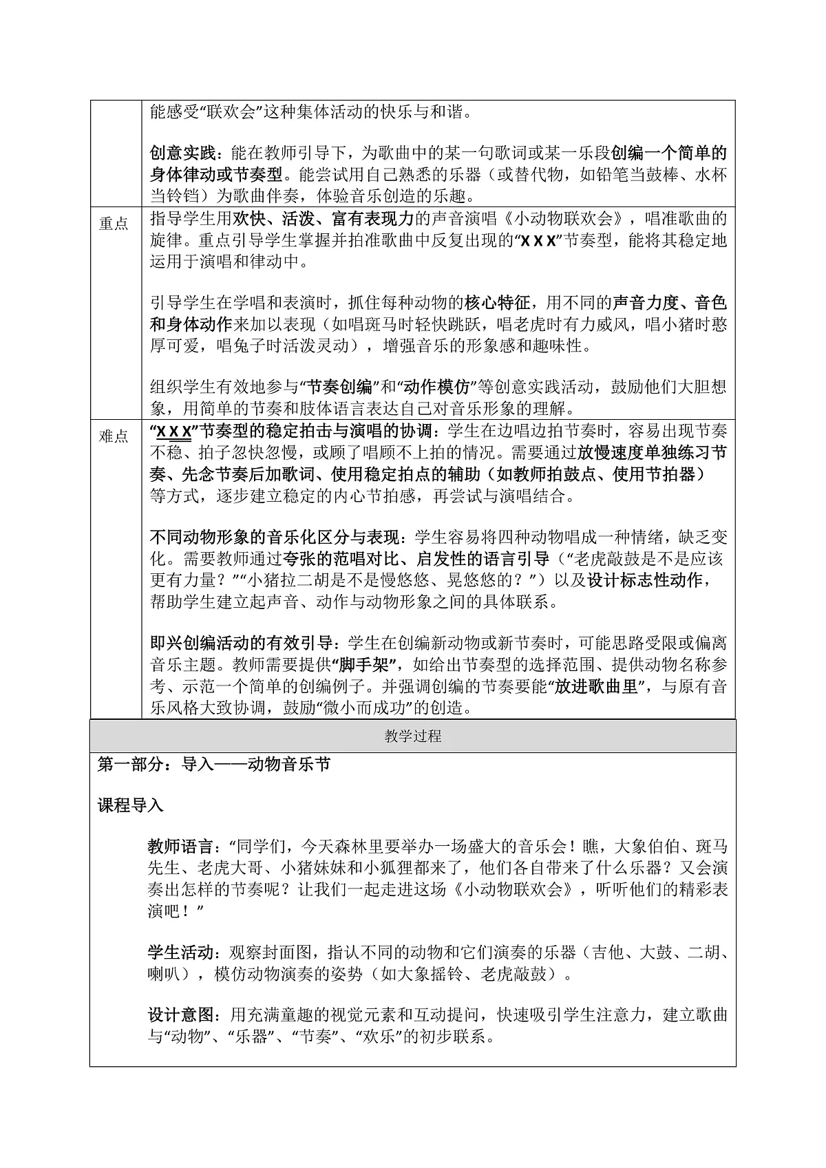 《小动物联欢会》教案第2页