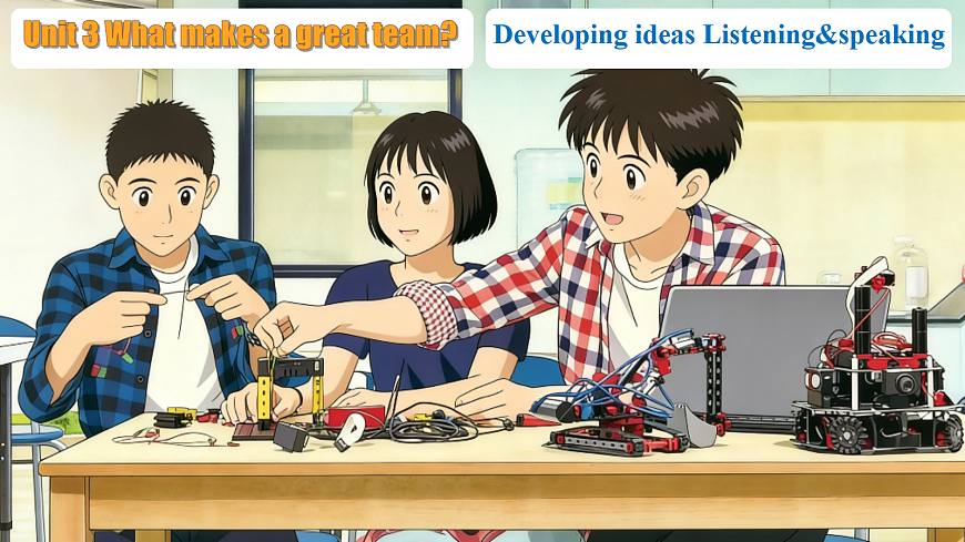 Unit 3 What makes a great team Developing ideas Listening and speaking新外研版八下英语课件第1页