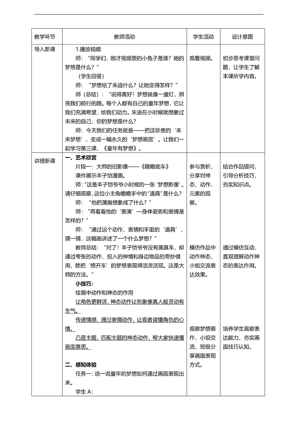 1.3《童年有梦想》核心素养教学设计 2025-2026学年人美版二年级美术下册02第2页
