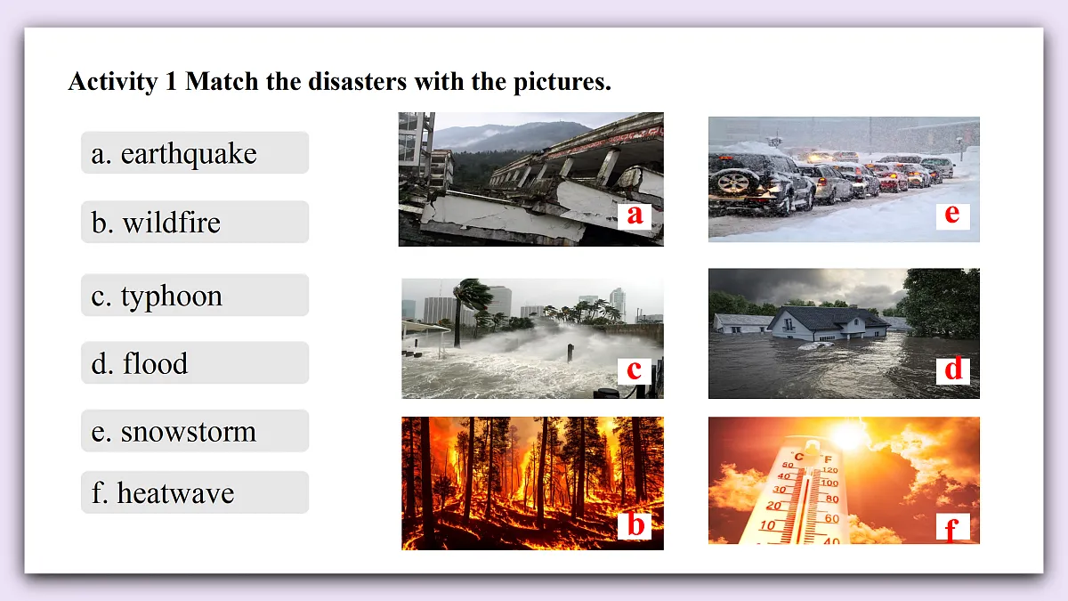 Unit 9《Forces of Nature》Lesson 1 Listening&Speaking 课件 仁爱版英语八下第6页