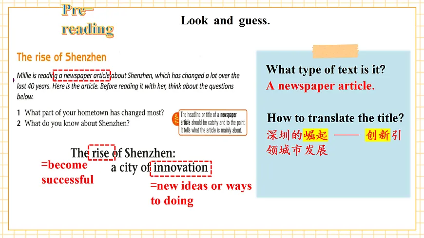 Unit 1 Past and present. 第2课时Reading. 教学课件第8页