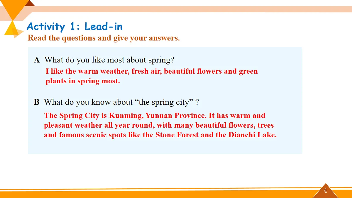 Unit 1 Spring is coming! 第3课时(课件)第4页