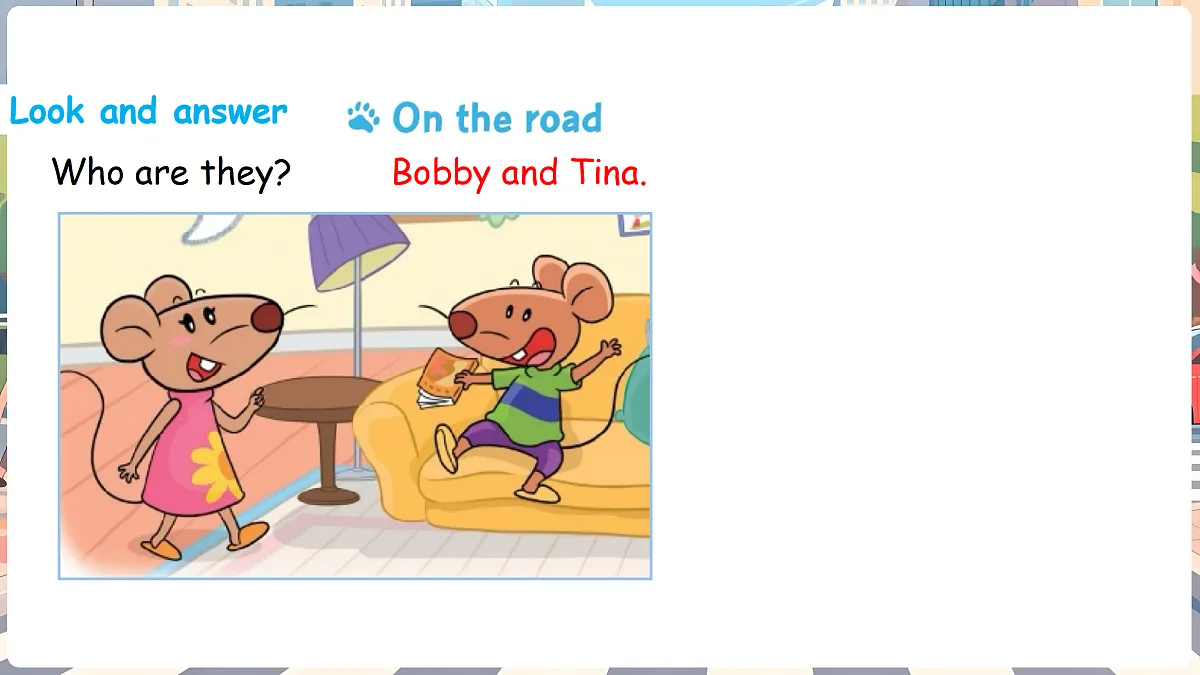 四下 Unit 3 Road safety (Lead-in & Cartoon time)_ppt课件第8页