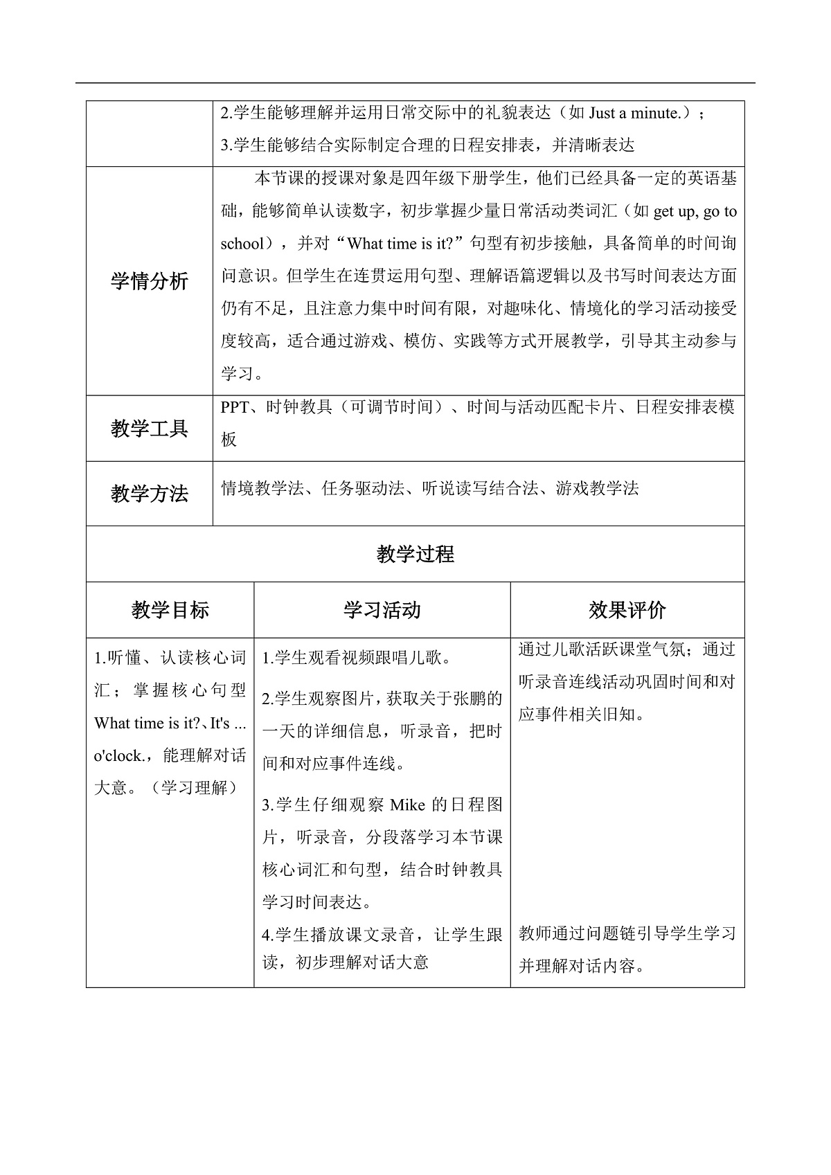 Unit 3 第6课时 Part B Read and write-Part C (教学设计)英语人教PEP版四年级下册(新教材)第3页