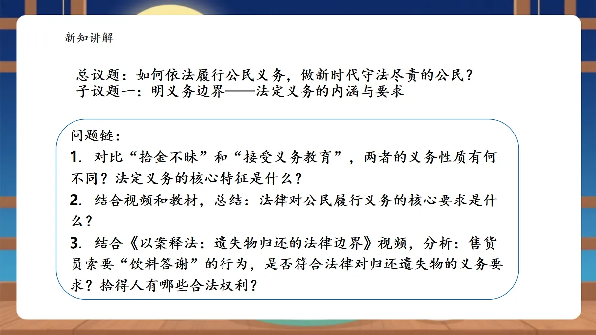 【议题式教学】4.3《依法行使权利和履行义务——依法履行义务》教学课件第5页