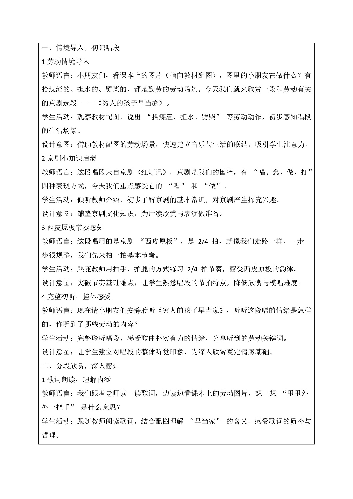 《穷人家的孩子早当家》教案第2页