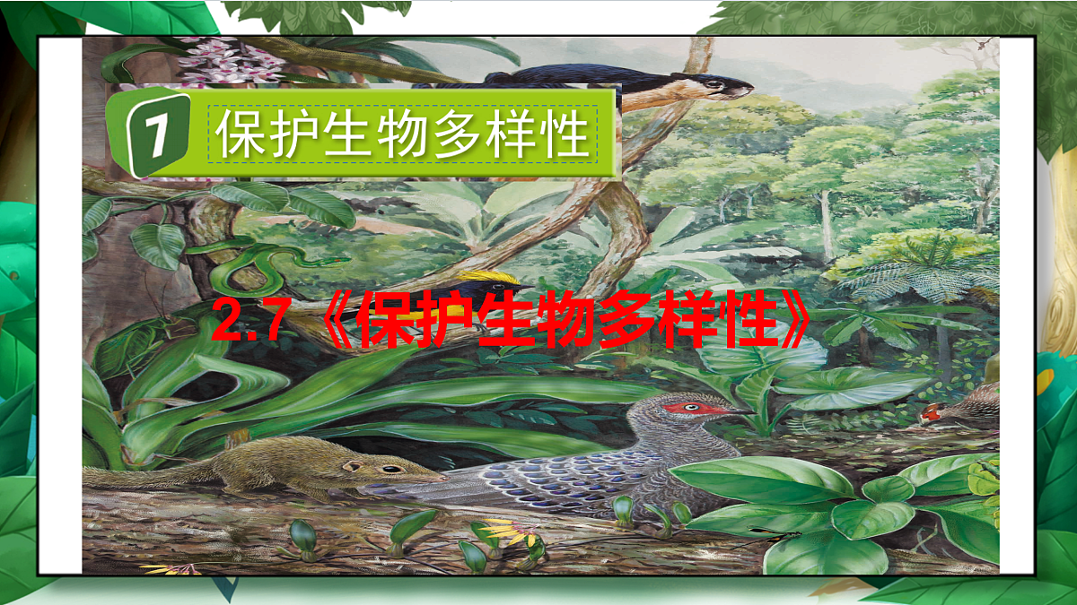 2.7《保护生物多样性》教学课件第2页