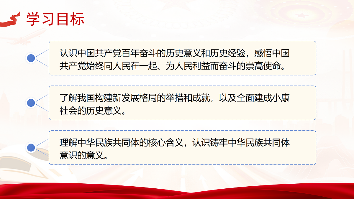 【教学课件】《实现第一个百年奋斗目标》第2页