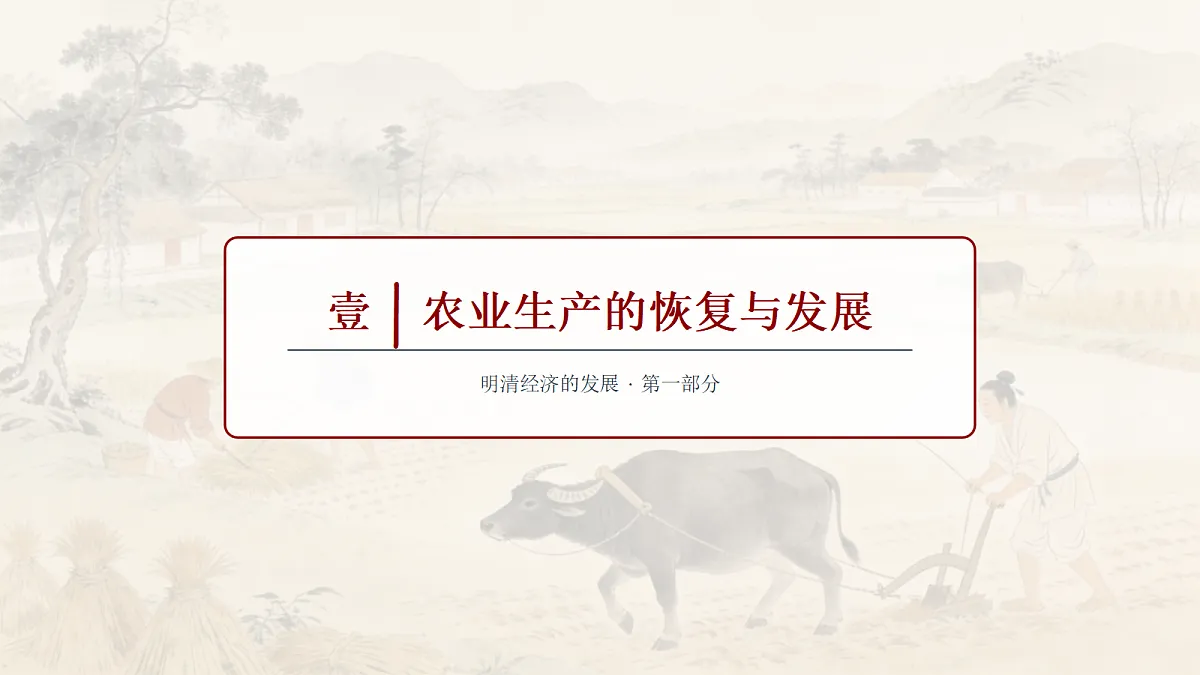 明清时期社会经济的发展教学课件第5页