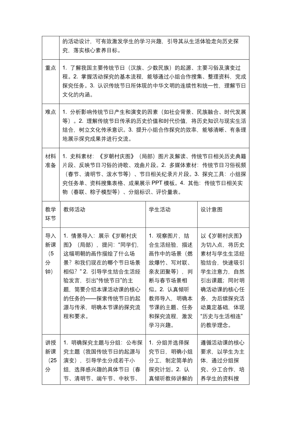 《我国传统节日的起源与传承》教学设计第2页