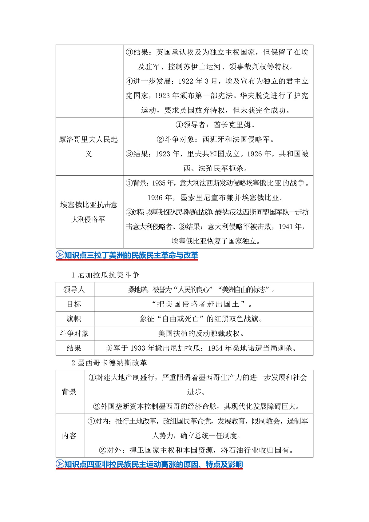 第七单元第16课亚非拉民族民主运动的高涨2025-2026学年高中历史统编版 必修 中外历史纲要(下)同步复习讲义(原卷板) (2)第3页