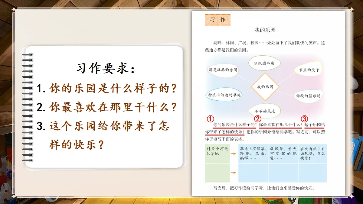 习作:我的乐园第6页