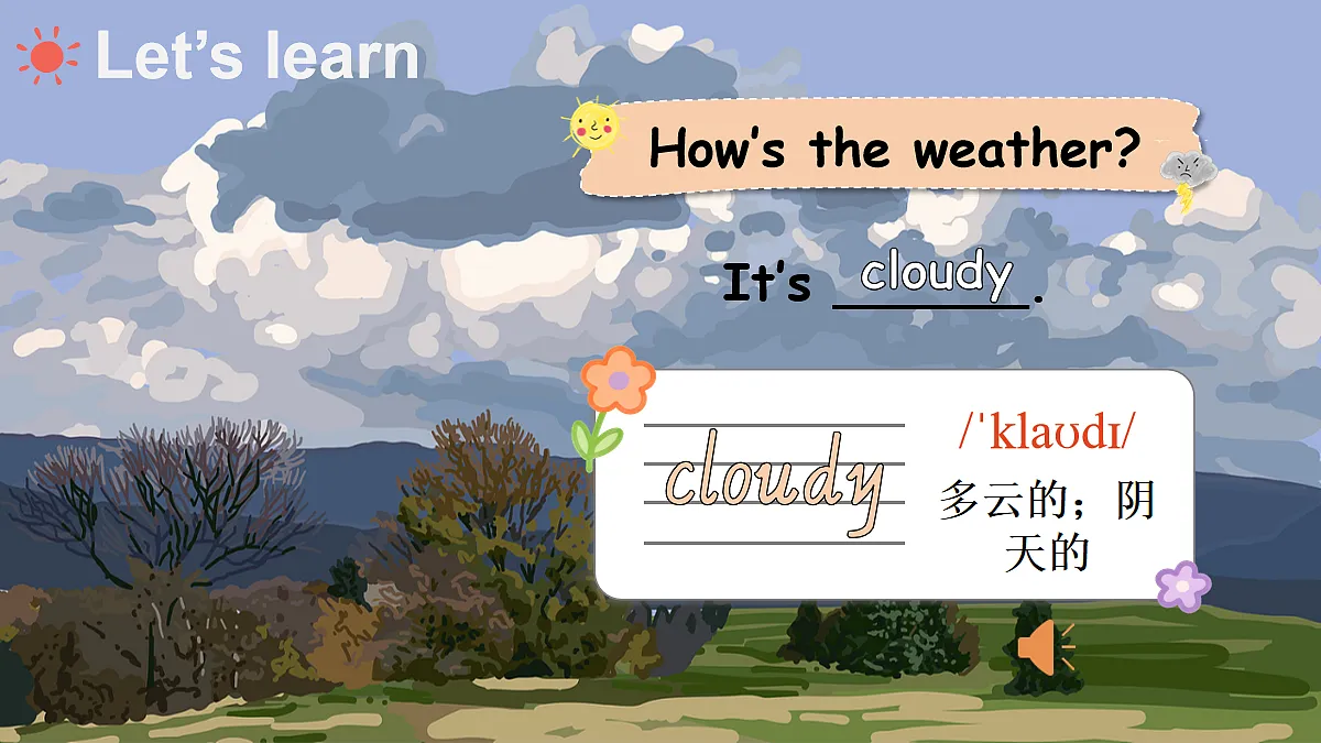 Unit 2 Weather 第1课时第5页