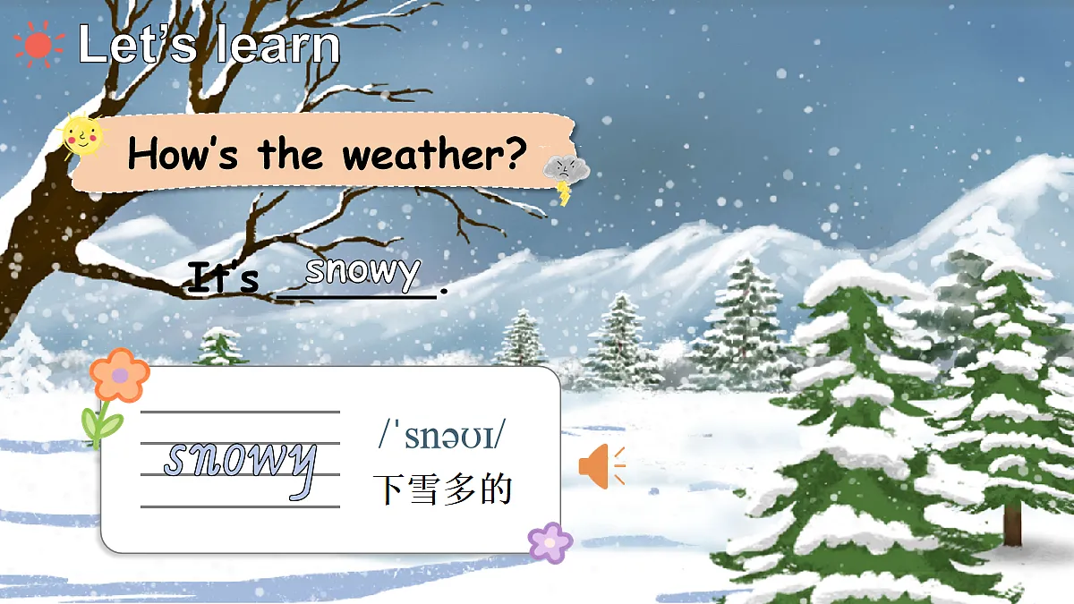 Unit 2 Weather 第1课时第8页