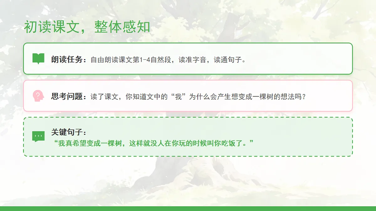 《我变成了一棵树》(第1课时)第4页