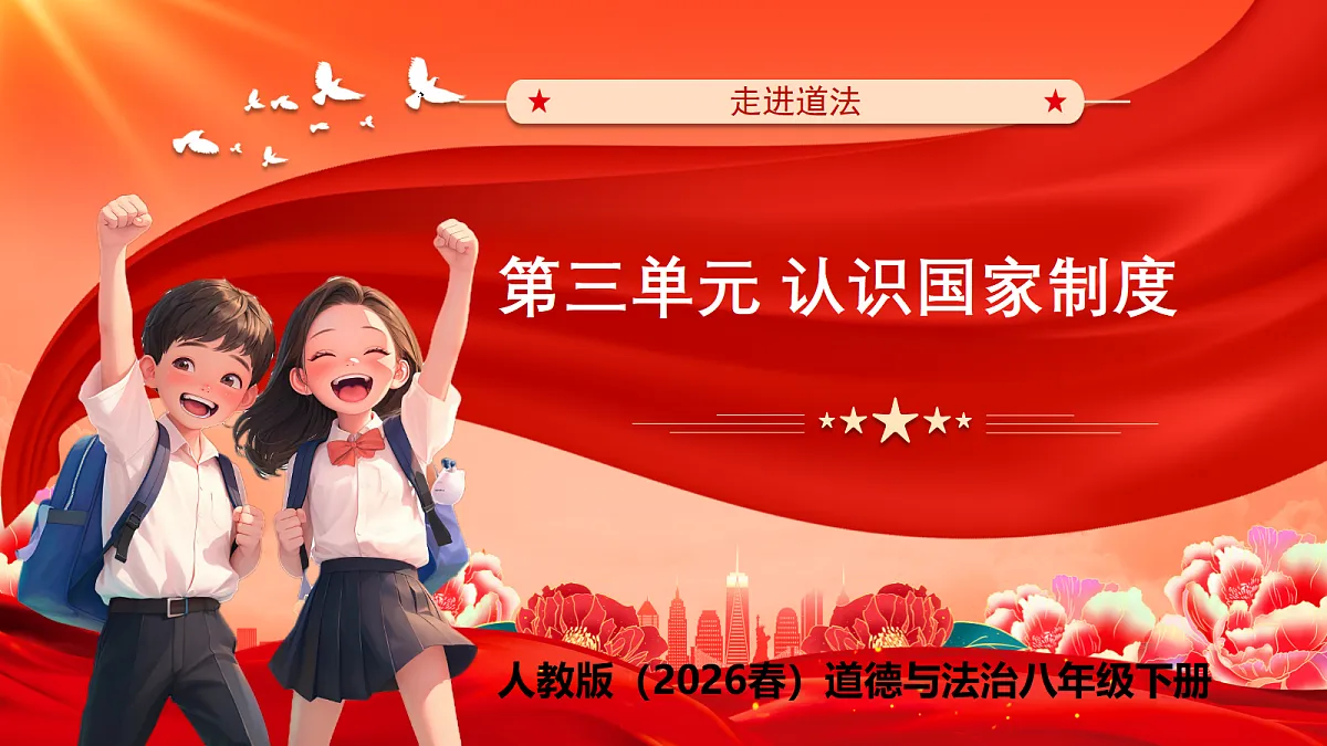 【公开课】道法人教版(2026春)八下《第三单元 认识国家制度》复习课件第1页