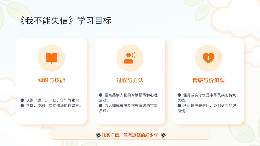 《我不能失信》课件第2页