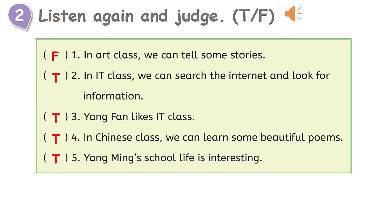 Lesson 3 Our school life is interesting.第8页