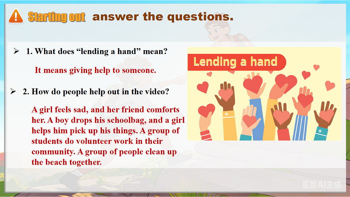Unit 4 Helping out Starting out&Understanding ideas新外研版八下英语课件(含AI视频)第7页