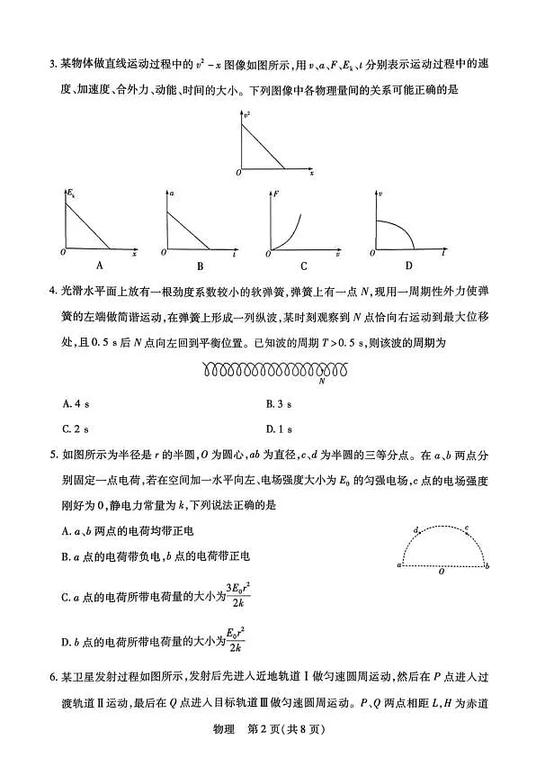 物理试题第2页