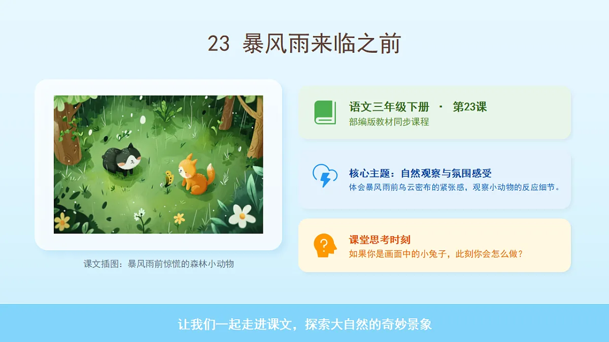 《暴风雨来临之前》第2课时第1页