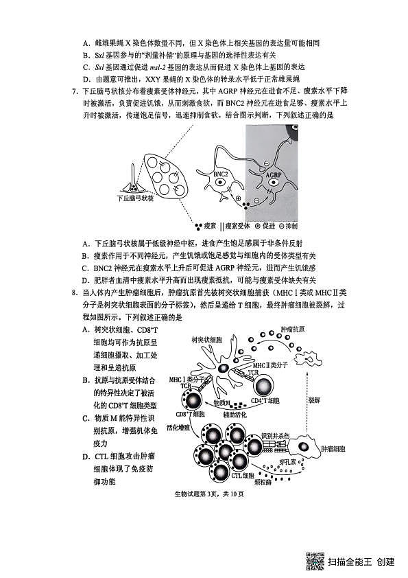 生物试题第3页