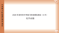 2026年深圳市龙岗区中考一模48校初三联考化学试卷（含解析）