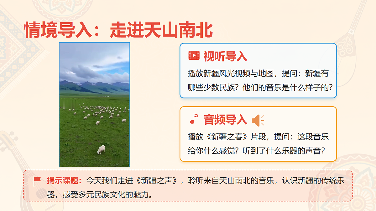 人教版(2026)三年级下册音乐第三单元第1课音乐万花筒《新疆之声》课件第3页