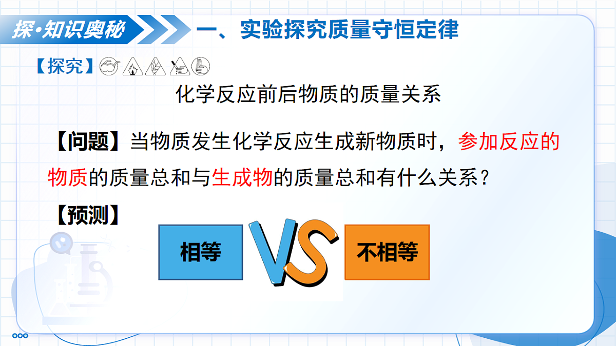 课题1 质量守恒定律 第1课时 探究质量守恒定律(教学课件)化学人教版2024九年级上册第7页
