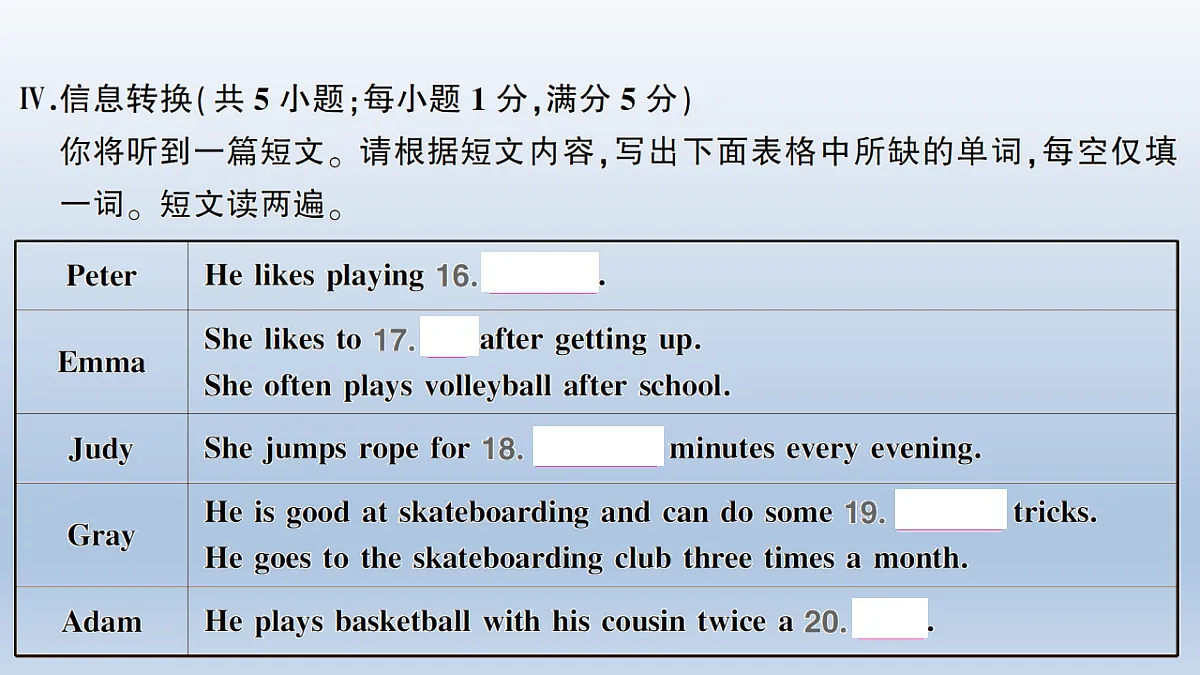 Unit 3 综合训练第8页