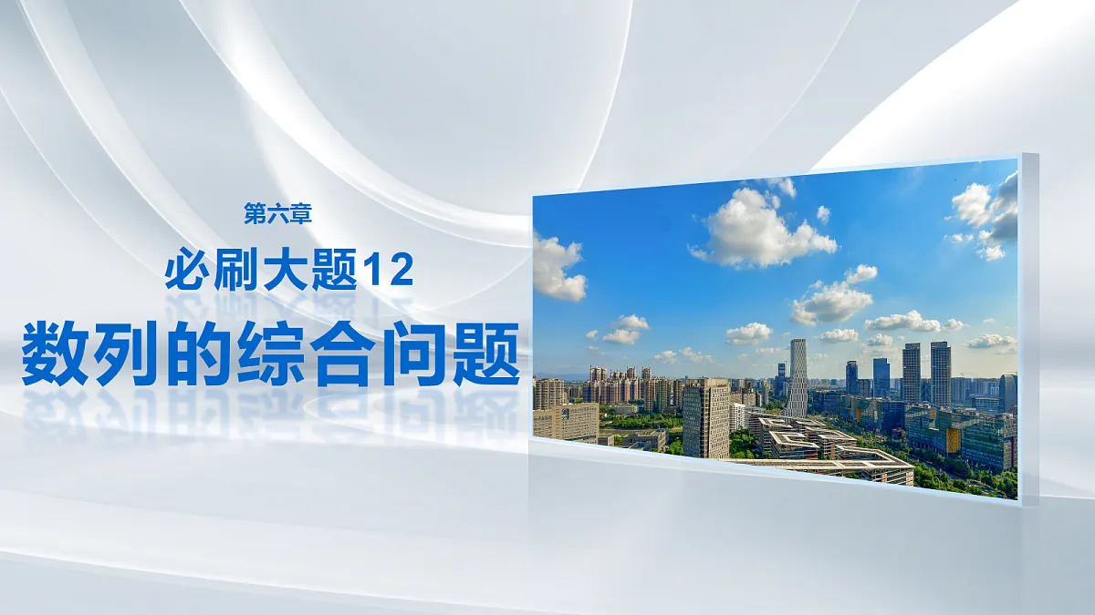 第六章 必刷大题12 数列的综合问题第1页