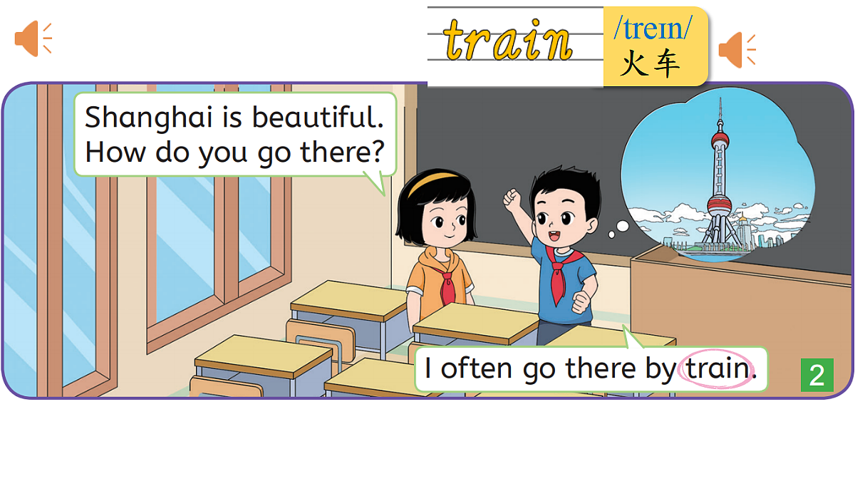 Lesson 3 Traveling by train is cheap.第3页