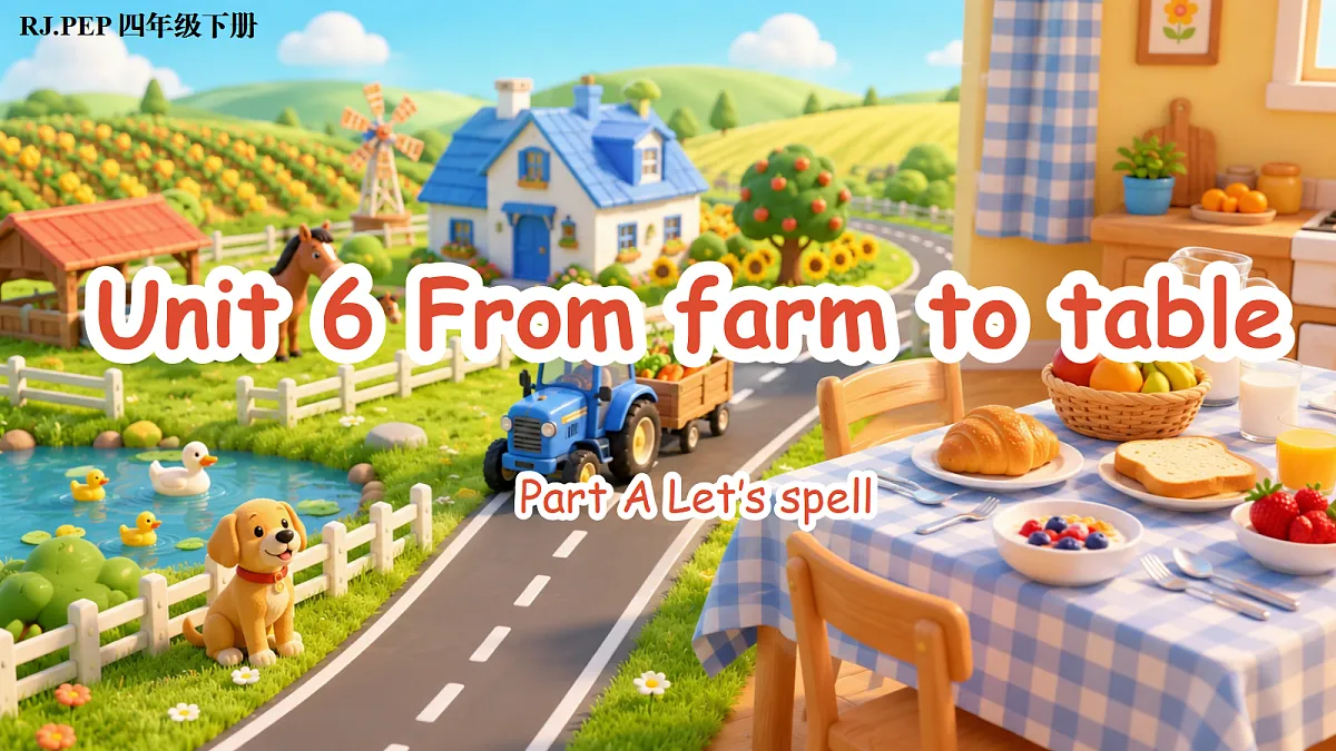 Unit 6 第3课时 Part A Let’s spell (教学课件)第1页