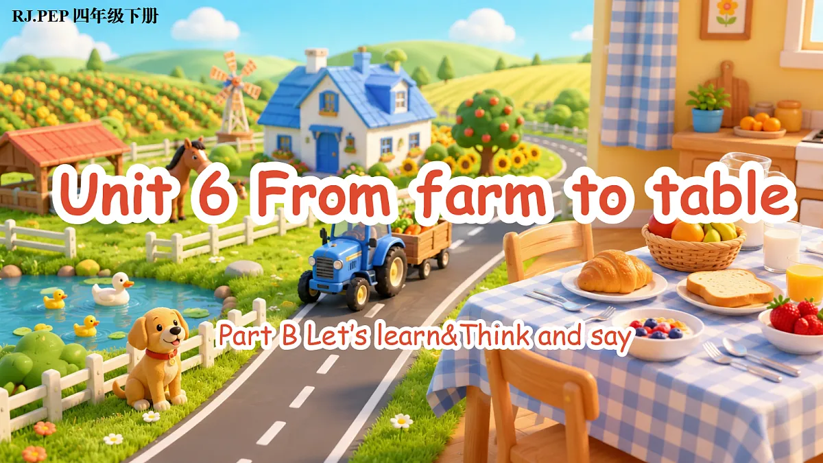 Unit 6 第5课时 Part B Let’s learn&Think and say (教学课件)第1页