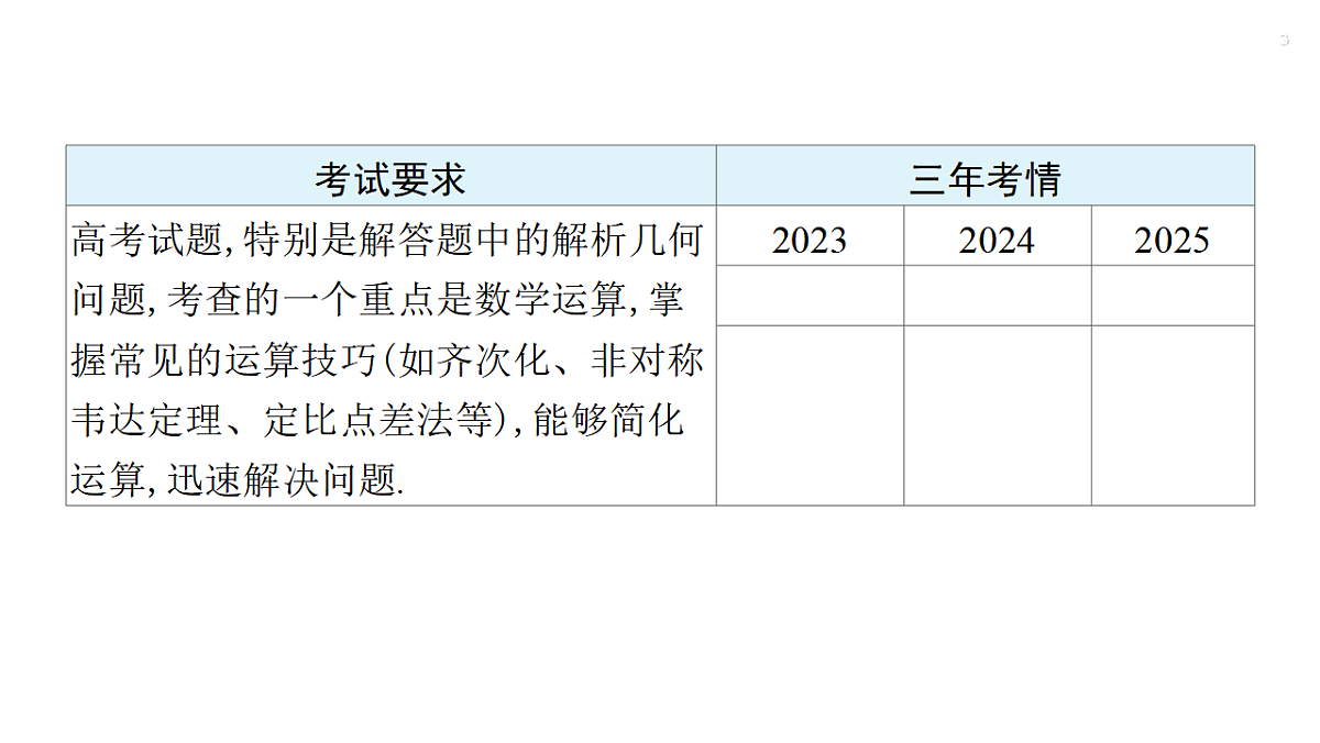 第八章 培优专题十一 解析几何运算优化策略第3页